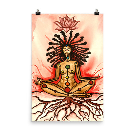 Healing Root Chakra Flow Poster