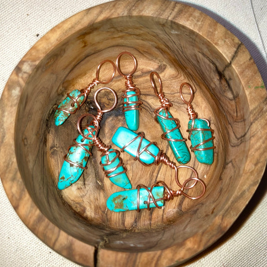 Turquoise Hair Charms
