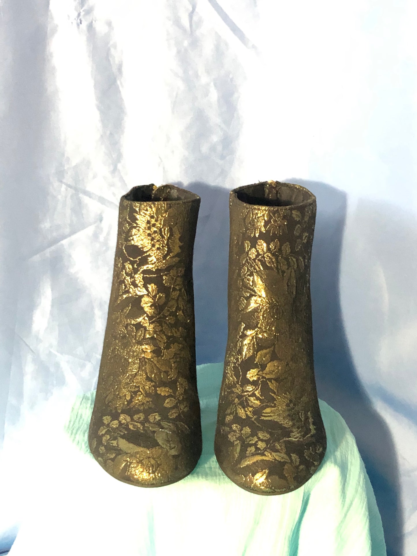 Gold Embroidered Steve Madden Boot