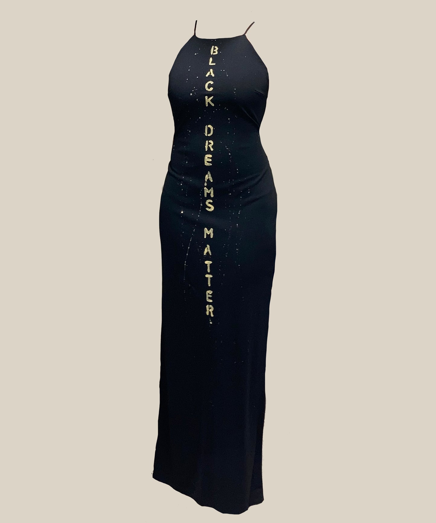 'Black Dreams Matter' Strappy Dress