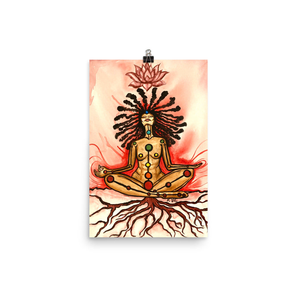 Healing Root Chakra Flow Poster