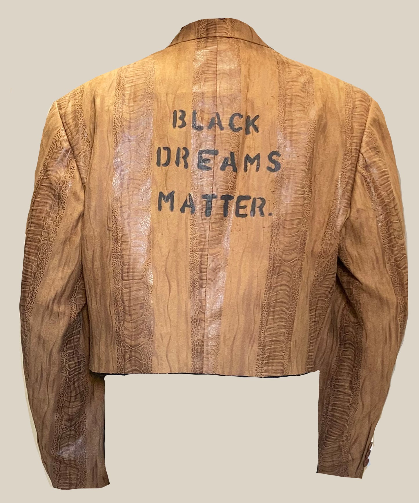 'Black Dreams Matter' Cropped Blazer